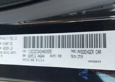 2013 Dodge Avenger Sxt из США, поврежденный, VIN 1C3CDZCGXDN663555